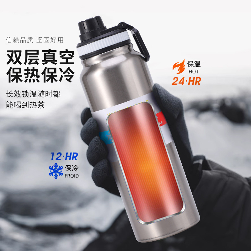 Picture of Cross-Border 304 Stainless Steel Space Kettle Large Capacity Thermos Cup Car Space Kettle Outdoor Cycling Mountaineering Kettle Wholesale