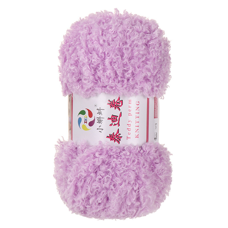 Picture of Wholesale Teddy Curly Wool Loop Thread Handmade DIY Loop Velvet Crochet Thread Hand Knitted Scarf Doll Thread