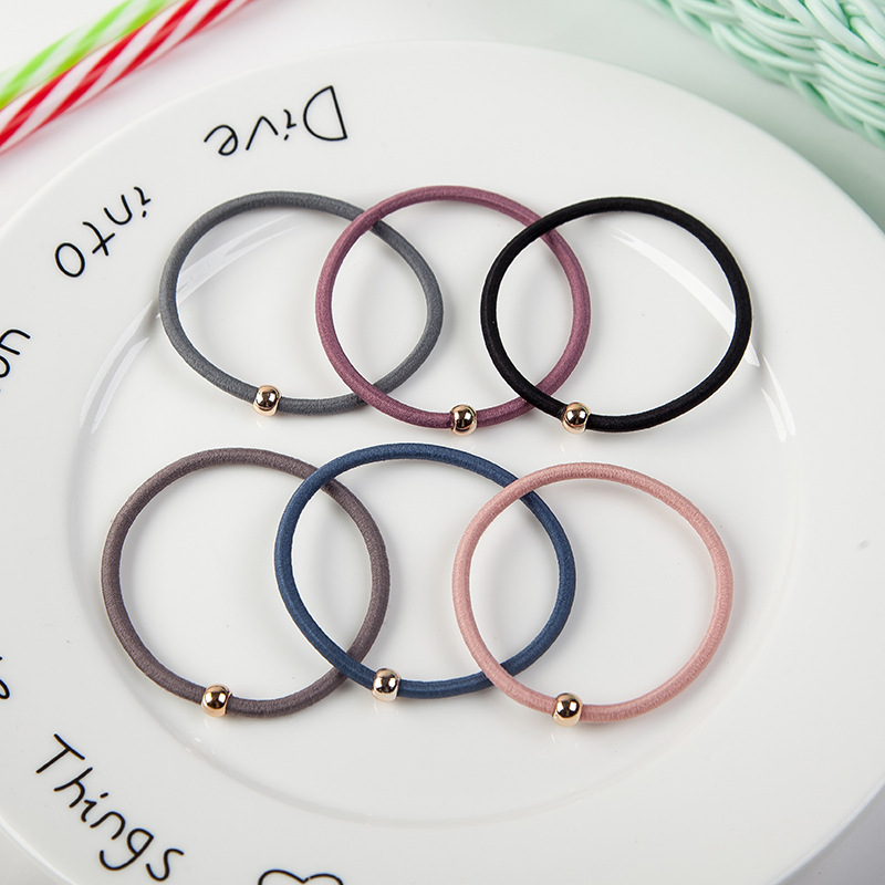 Picture of New simple multi-color basic single bead headband headdress hair band hair accessories hair rope hair band wholesale
