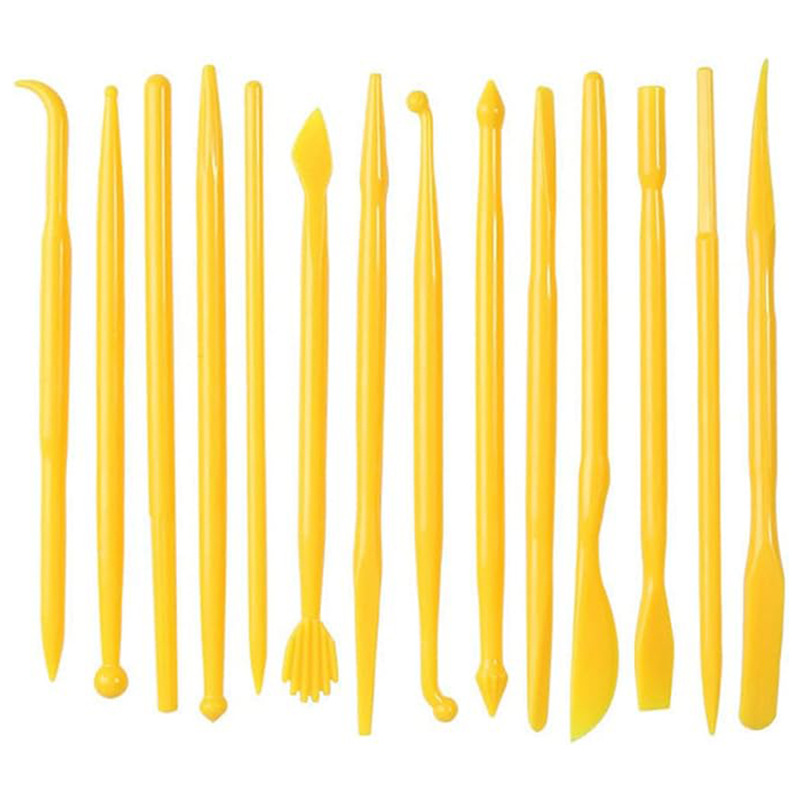 Clay tools 14 pieces DIY plastic polymer carving suit clay kit pottery model carving modeling embossing,