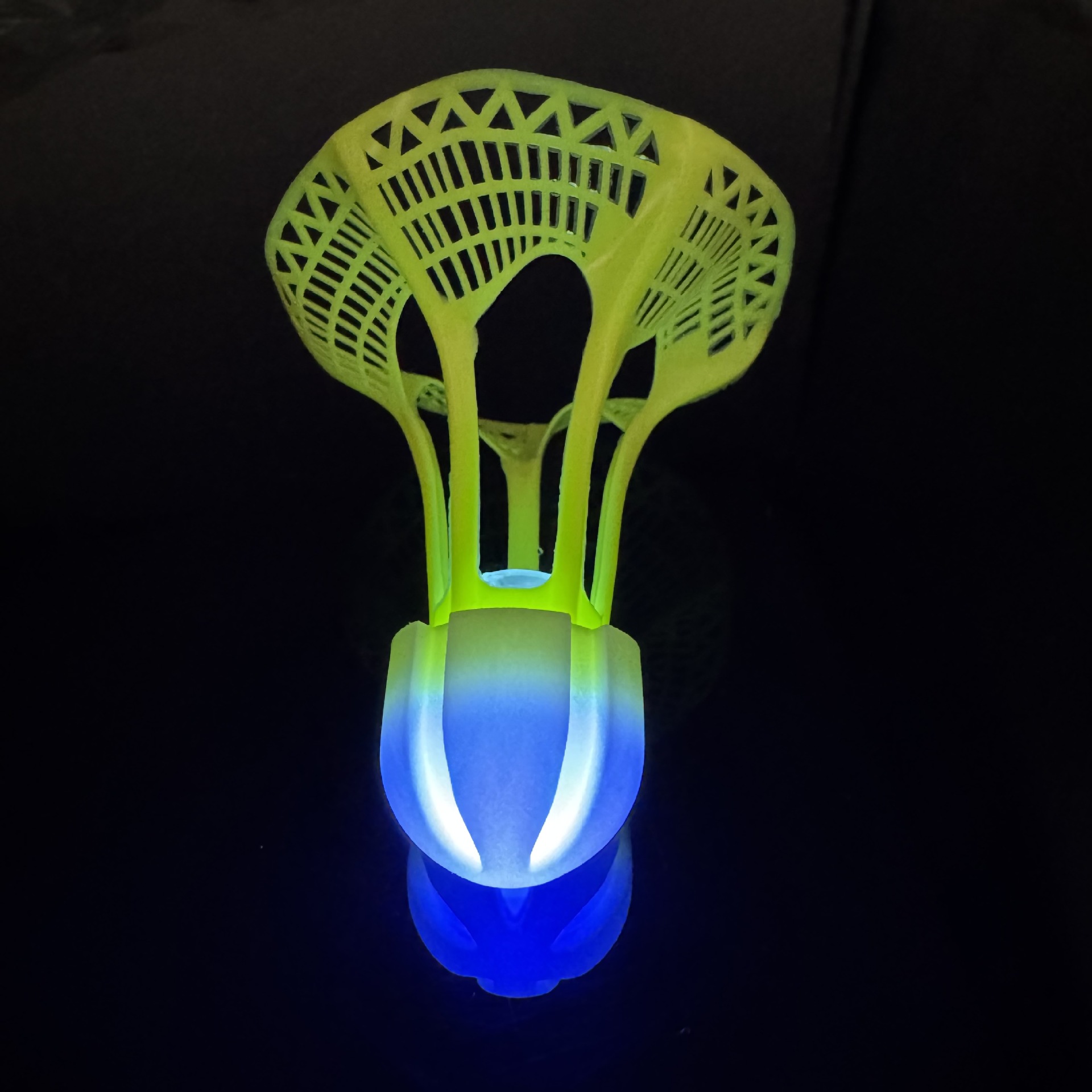Picture of Luminous Windproof Cut Out Luminous Badminton Ball, Super Durable and Unbreakable, Outdoor Bright Plastic Nylon Ball with Light, Windproof
