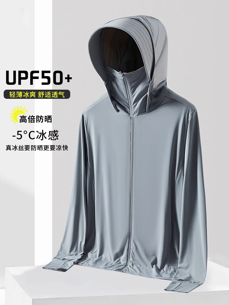 Big Brand Ice Silk Sun Protection Clothing Men's Summer 2025 New Ultraviolet Protection Outdoor Breathable Thin Fishing Sun Protection Clothing Women