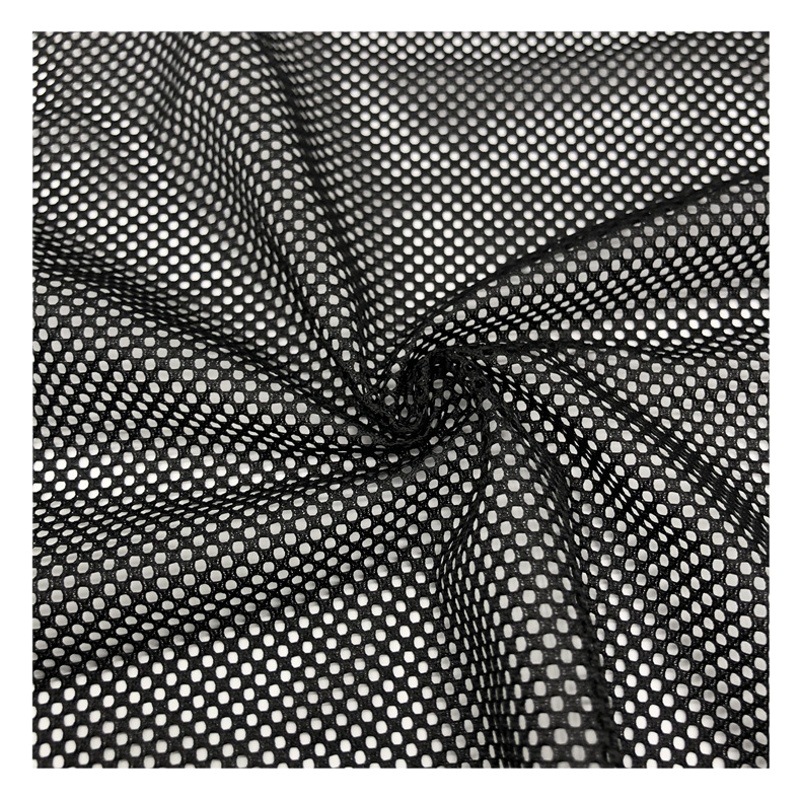 Spot 250g black and white warp knitting cradle Net beach chair office chair backrest mesh luggage handbag mesh fabric