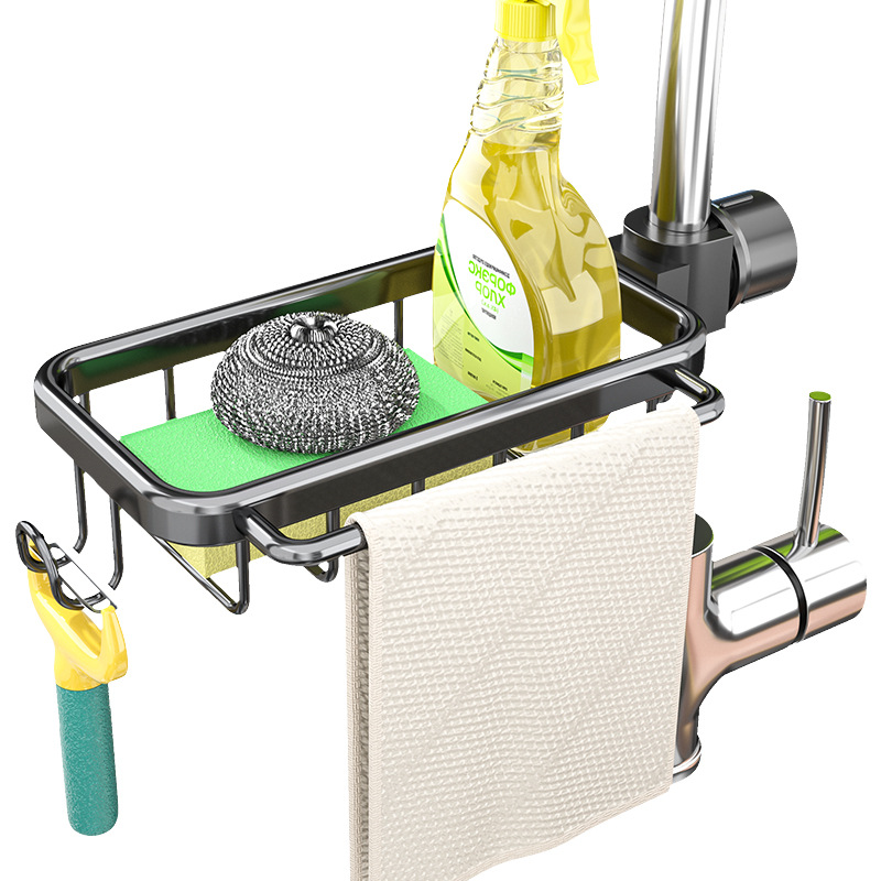 Picture of Factory Supply Kitchen Vegetable Basin Storage Rack Faucet Storage Rack Pool Sink Draining Basket Bowl Sponge Rack
