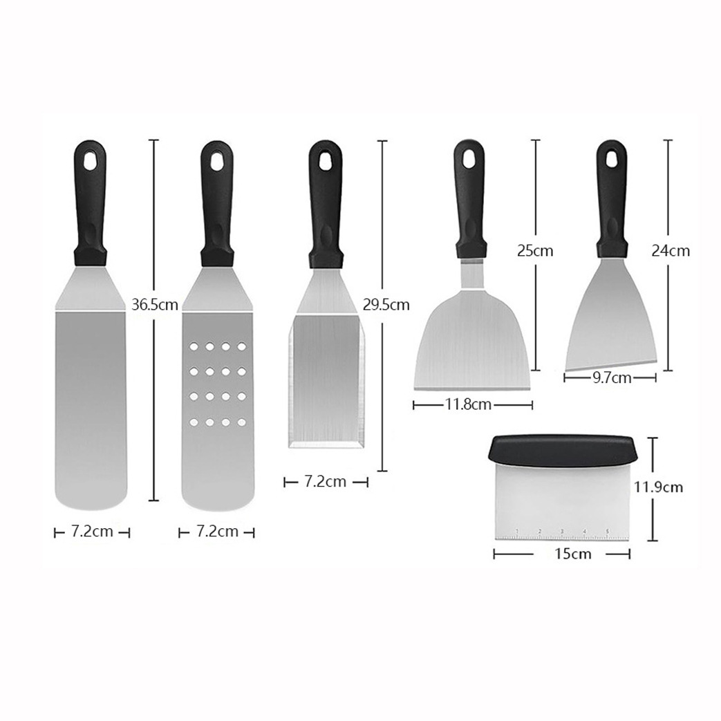 Picture of Amazon BBQ Outdoor Barbecue Tools suit Stainless Steel Shovel Barbecue Cooking Shovel Combination Grill suit Camping