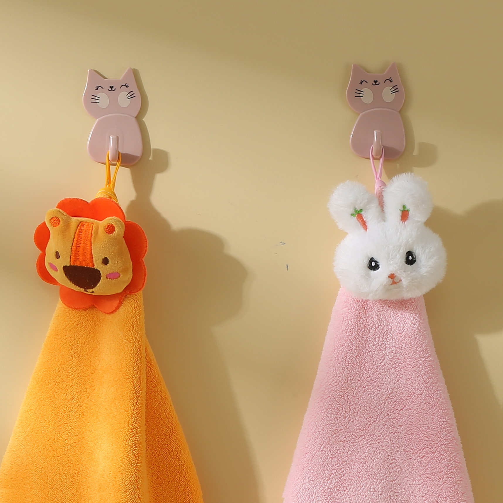 Picture of Hand gift towel creative towel cartoon animal children's square towel Tulip small towel gift box doll