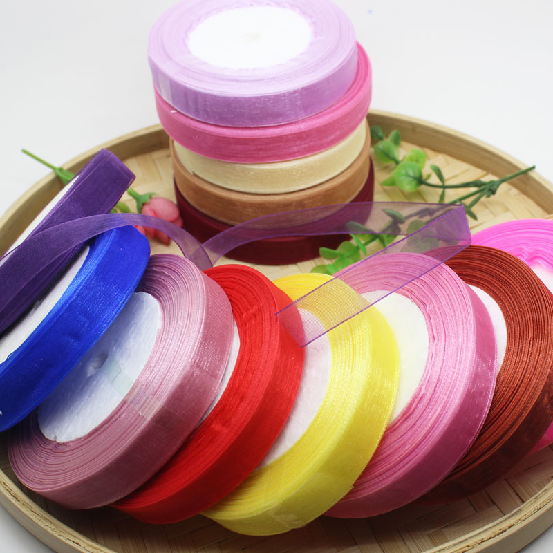 Ribbon Cloth Hook Hat Wool Chiffon Yarn Belt Wedding dly Handmade Ribbon Ribbon Sun Hat Summer Material Bag