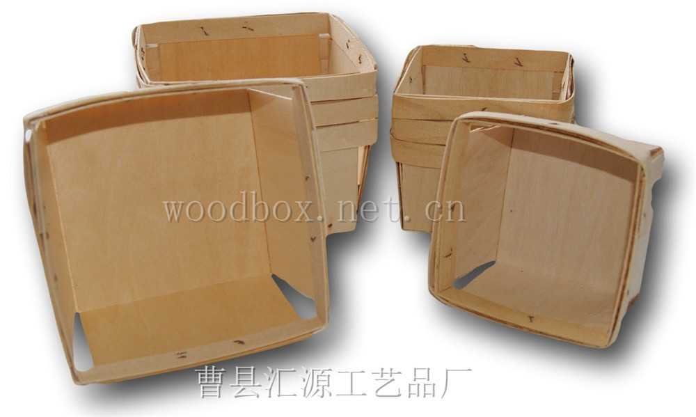 Picture of European, American, Japanese and Korean small wooden basket wooden basket Mini Fruit Grape Tomato Cherry strawberry wooden box