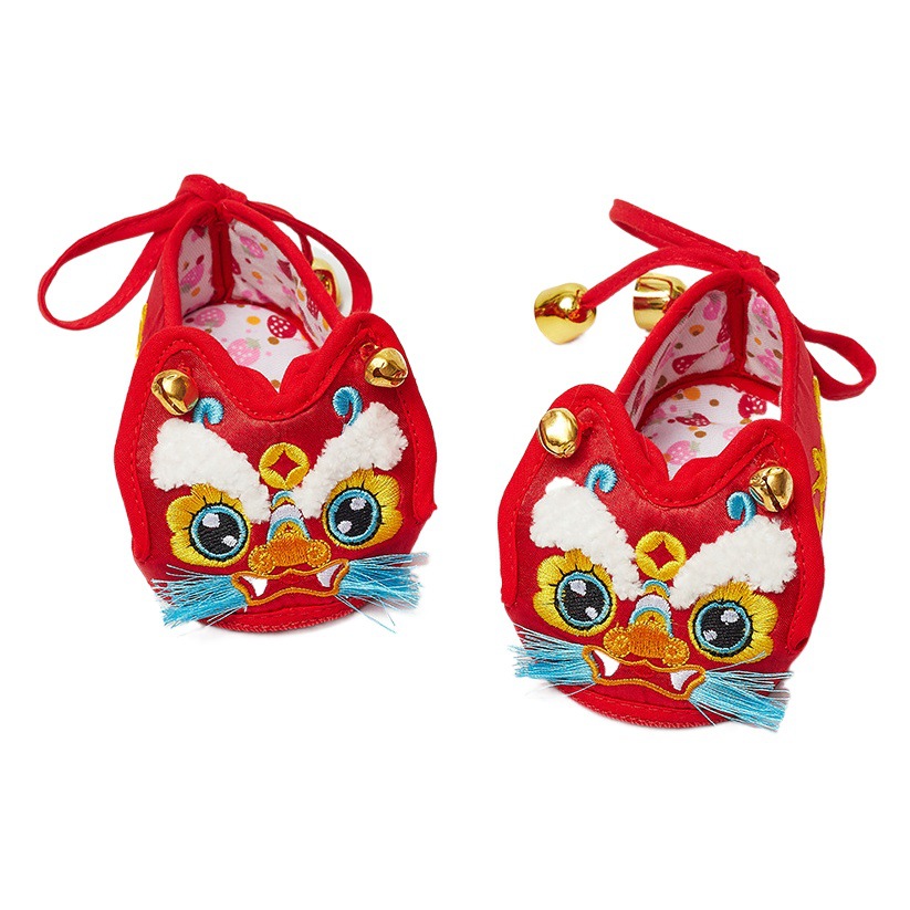 Xinxiangyun Embroidered Soft-Soled Handmade Tiger Head Shoes for Men and Women, Toddler Shoes for Infants and Toddlers, Faucet Breathable Cloth Shoes