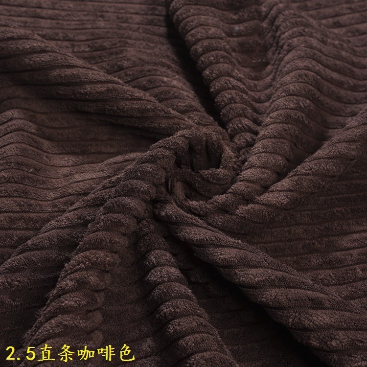 Brown 2.5 Thick Corduroy Dark Toy Clothing Pet Nest Bag 2.5 Pit Straight Corduroy