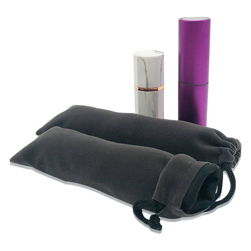 Lipstick Cosmetics Packaging Storage Bag Velvet Drawstring Gift Bag with Logo Printed Small Velvet Bag Beauty Accessories