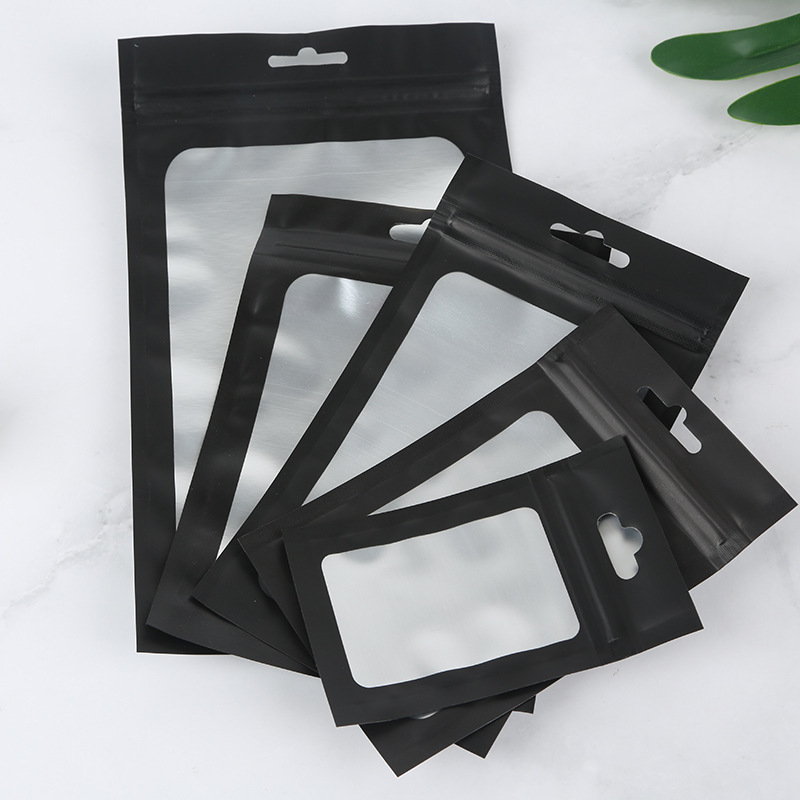 Picture of Color dumb aluminum window bone bag jewelry gift self-sealing bag digital electronic products packaging bag spot wholesale