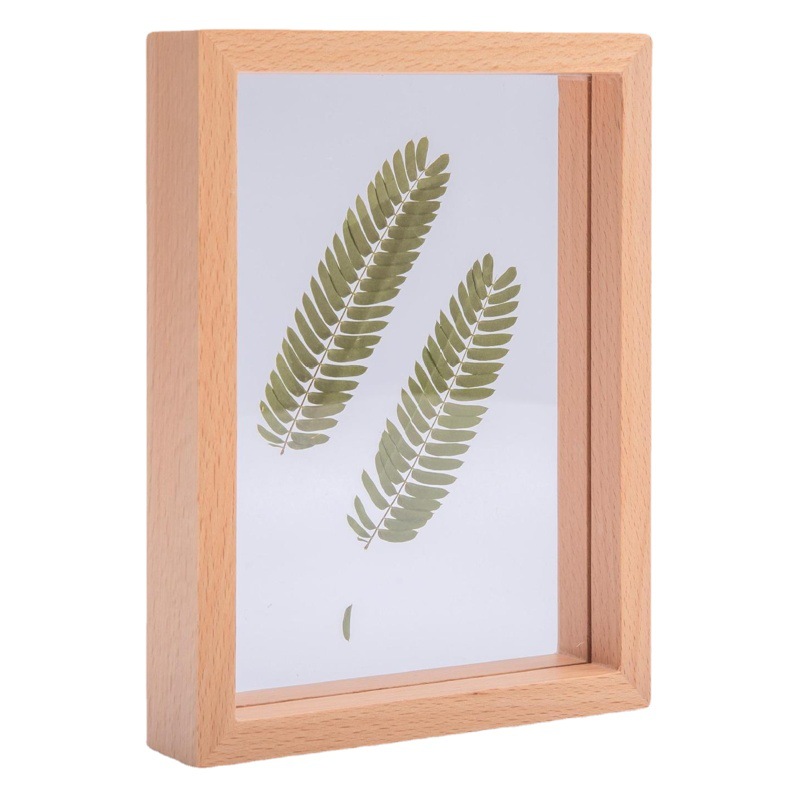 A4 Creative Photo Frame Table Stereo Hollow 6-Inch 7-Punch-Free Double-Sided Glass Plant Specimen Frame Picture Frame