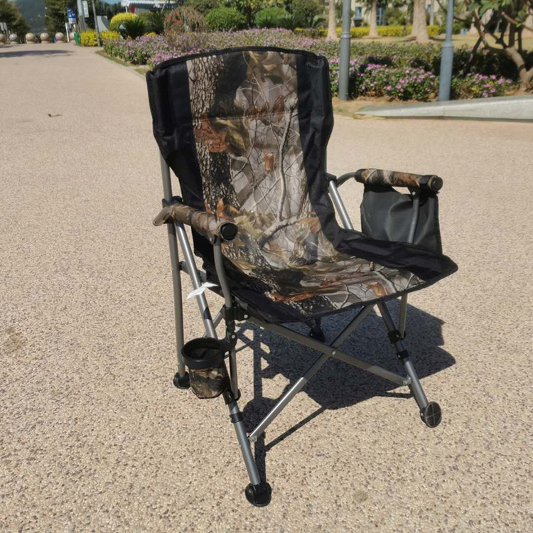 Picture of Outdoor Folding Portable Large Armrest Beach Chair Leisure Car Camping Director Chair Backrest Comfortable Fishing Chair