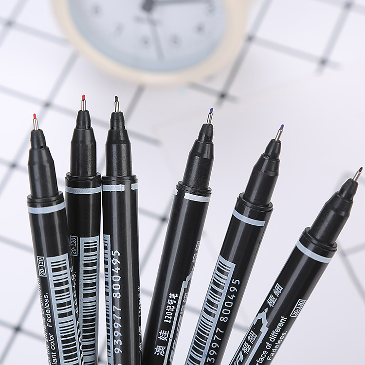 Picture of 120 double head water-based marker student painting Gouxian pen small double head logistics Mark sign pen manufacturers wholesale