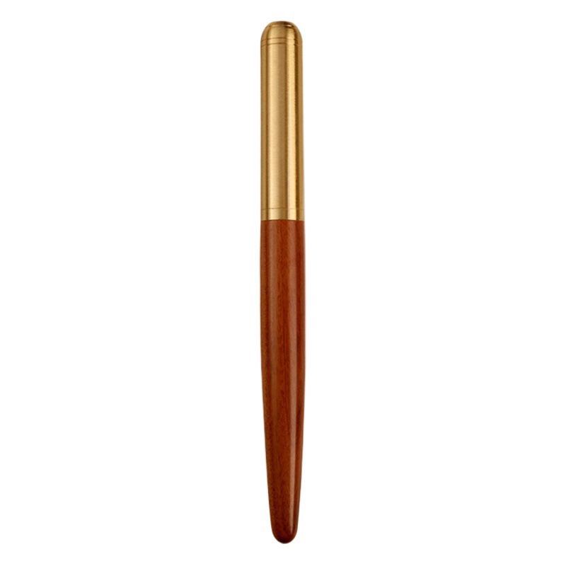 Factory wholesale brass sandalwood business signature pen creative personality student gift pen wholesale signature pen engraved logo