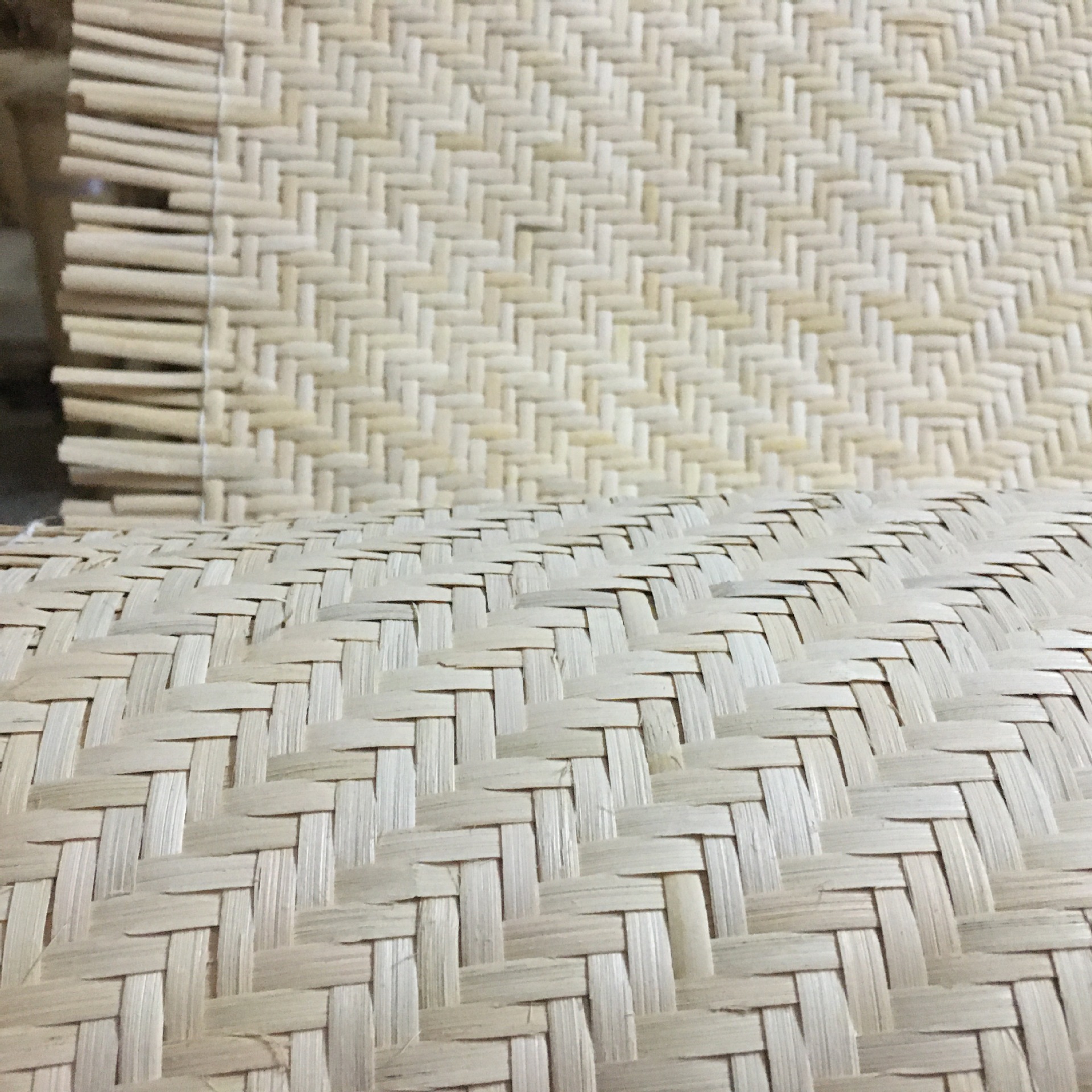 Picture of Indonesian Natural Rattan Material V-Shaped Mat Rattan Leather Rattan Rocking Chair Backrest Rattan Products Cabinet Door Decoration Rattan Mat Densely Woven