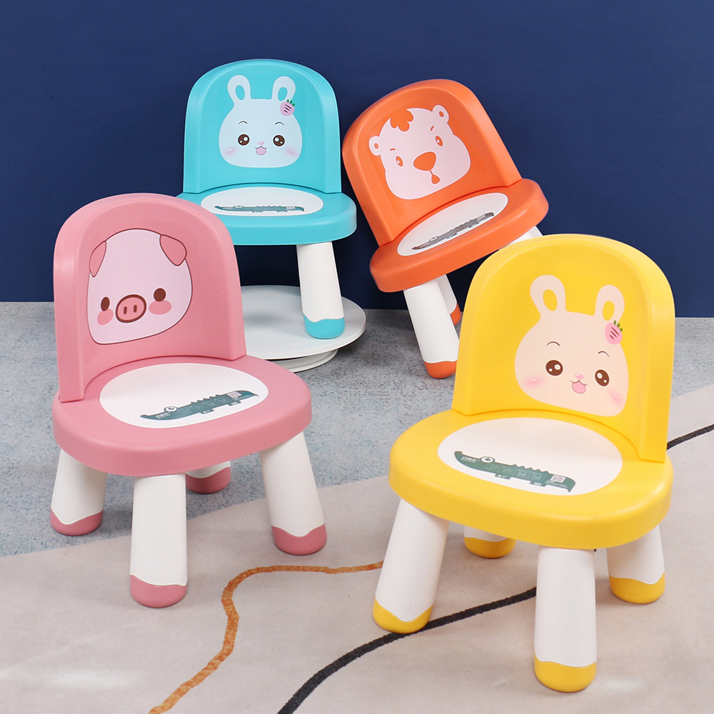 Baby eating chair child seat home thickened children's backrest chair cartoon baby chair called calling chair stool short