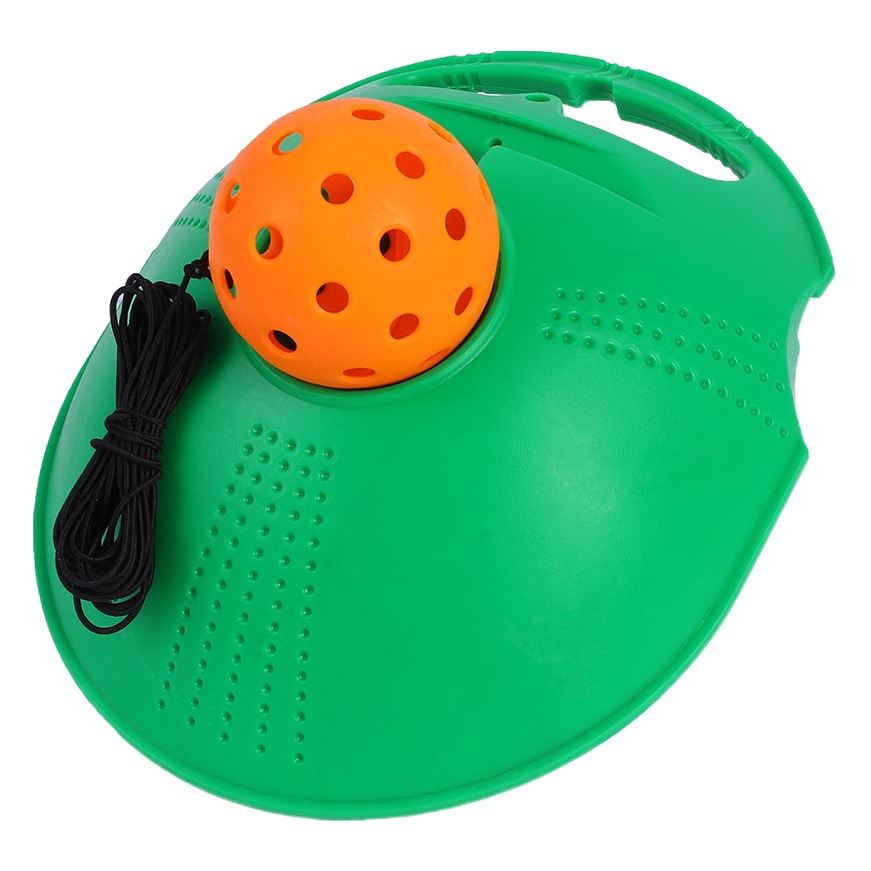 Picture of Pick ball trainer training base 40 holes high elastic plastic hole ball beginners practice Pickleball