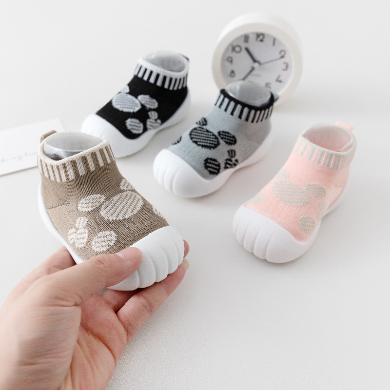 Baby Toddler Shoes Baby Shoes Soft Sole Non-slip 0-3 Years Old Spring and Autumn Boys and Girls Indoor Anti-heel Footwear