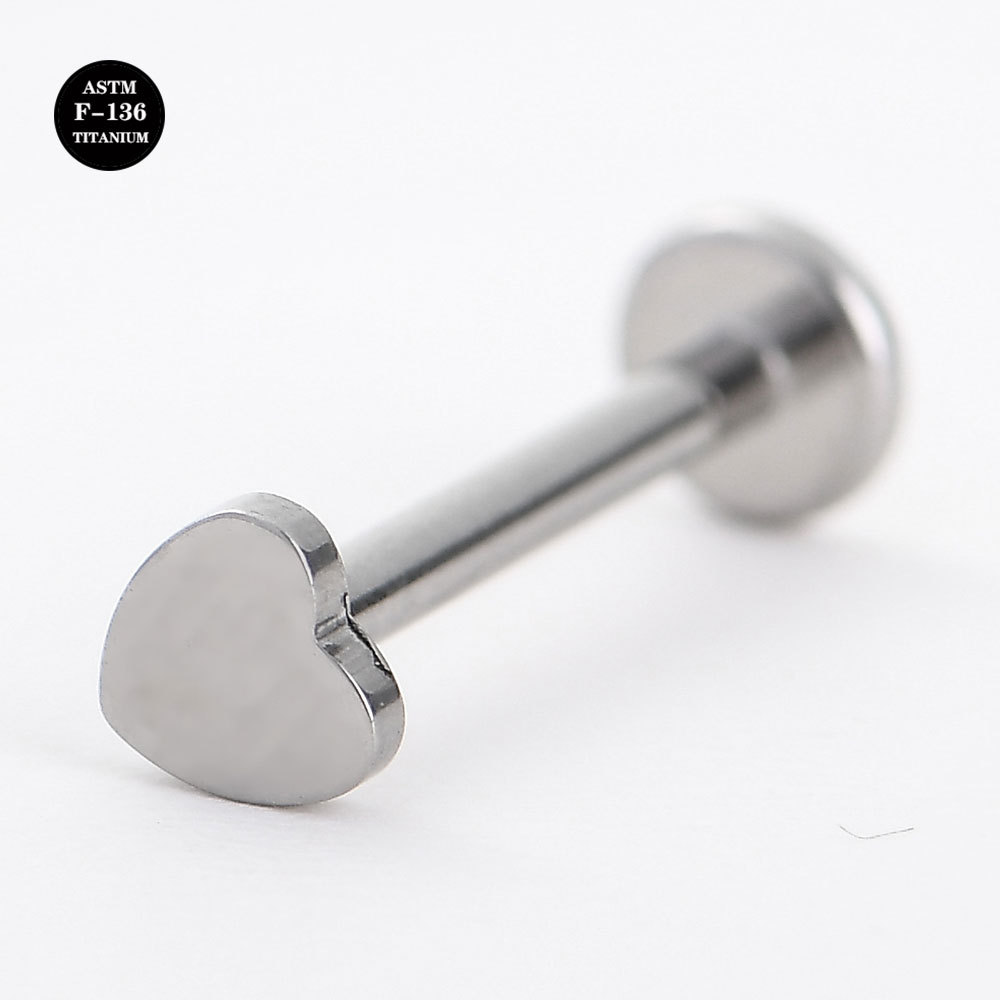 Picture of G23 titanium steel internal thread polishing moon lightning nail nail tongue nail lip nail ear bone nail piercing jewelry