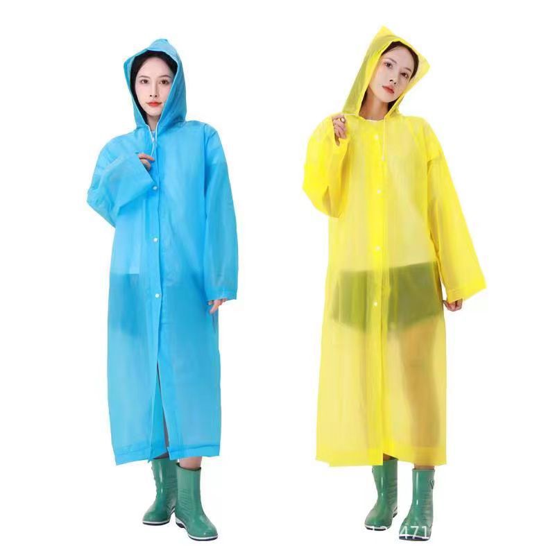 Picture of Raincoat Non-Disposable Raincoat Thickeneded Adult Raincoat Manufacturer Wholesale Outdoor Travel Eva Portable Transparent