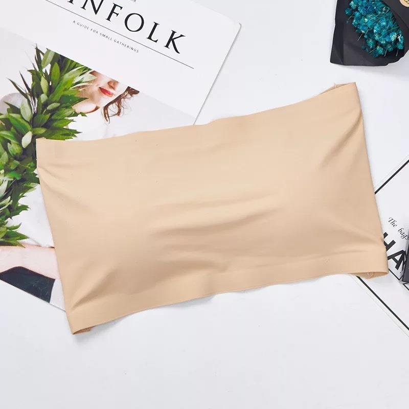 Picture of Cross-border strapless strapless strapless strapless strapless strapless seamless Ice Silk wrap chest breathable anti-running light-breasted non-rimless underwear for women