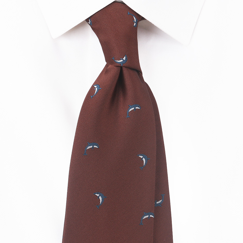 Picture of Tie Men's Dress Korean British Gentleman European and American Style Striped Brown khaki 8CM Hand Tie Professional Fashion