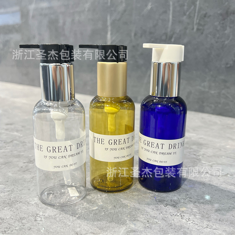 Picture of 50ml100ml thick wall round shoulder emulsion bottle PET plastic packaging bottle travel washing and protection portable split empty bottle