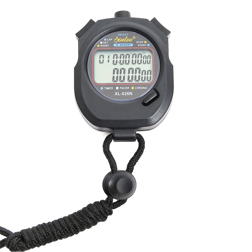 Stopwatch Timer Waterproof Digital Stopwatch 10 Running Watch Referee Training Sports Fitness Equipment Xl-026N
