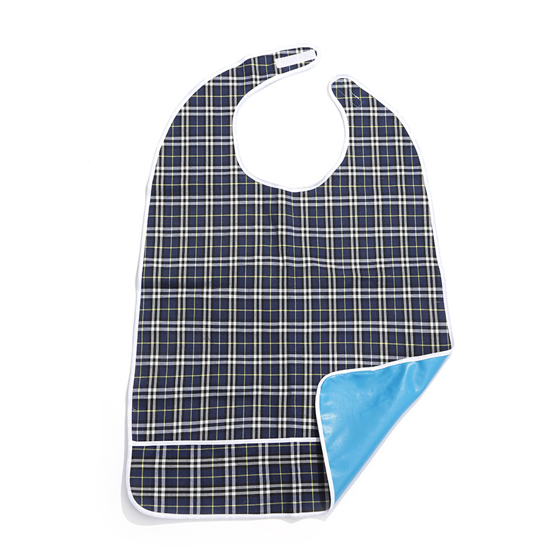 Picture of Four Seasons Adult Bib Double-Layer Waterproof Widened Large Eating Bib Saliva Towel Special Apron Bib for the Elderly