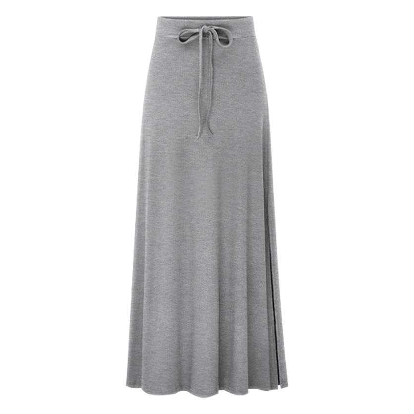 Spring and Summer New Skirt Women's High Waist Slit Belted One-Step Skirt Korean Style Slimming Look Mid-Length Skirt Hip-Covering Skirt