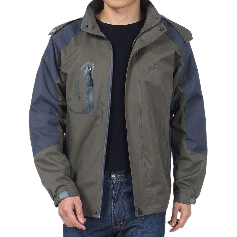 Jacket fleece-lined thickened cotton-padded jacket raccoon jacket men's plus size Leisure Work cotton-padded jacket outdoor autumn and winter cotton-padded jacket