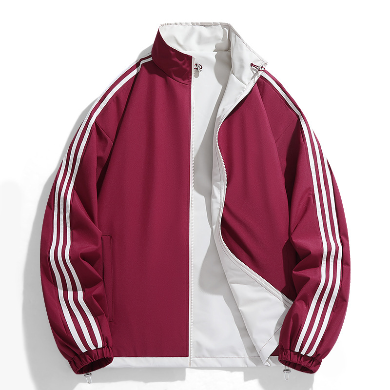 Couple's Jacket Two-sided Wear Unisex 2025 Spring and Autumn Jacket Men's Casual Sports Windbreaker Outdoor Jacket