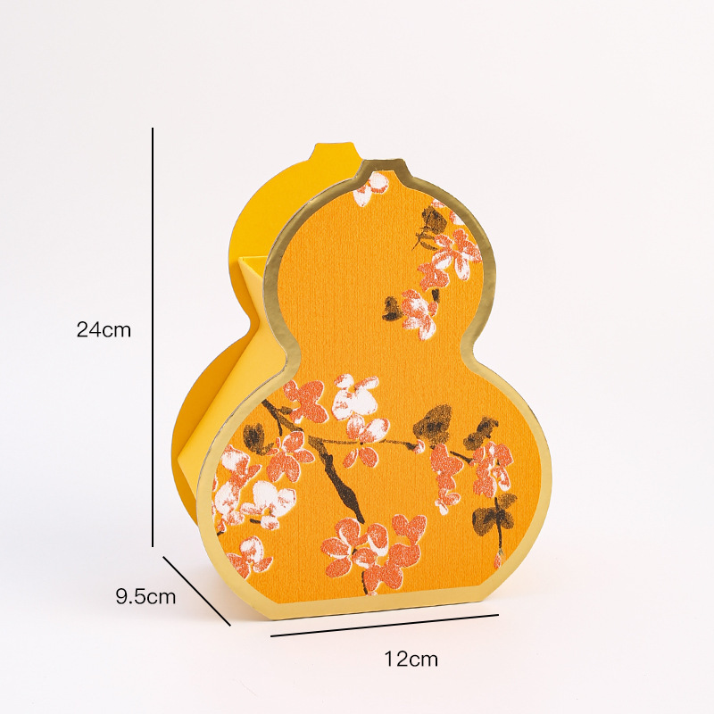 Picture of New Year's Eve Flower Box Bucket Decoration Ornaments Hug Bucket Chinese National Style Embroidery Octagonal Flower Bucket Ruyi Lock Bucket