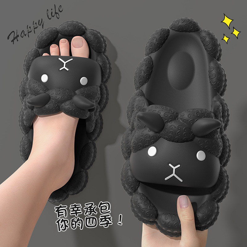 Picture of Little Sheep Eva Sandals for Women, Summer Home Sandals for Young Children, Thick-Soled Non-Slip Bathroom Sandals for Kids, Height-Increasing