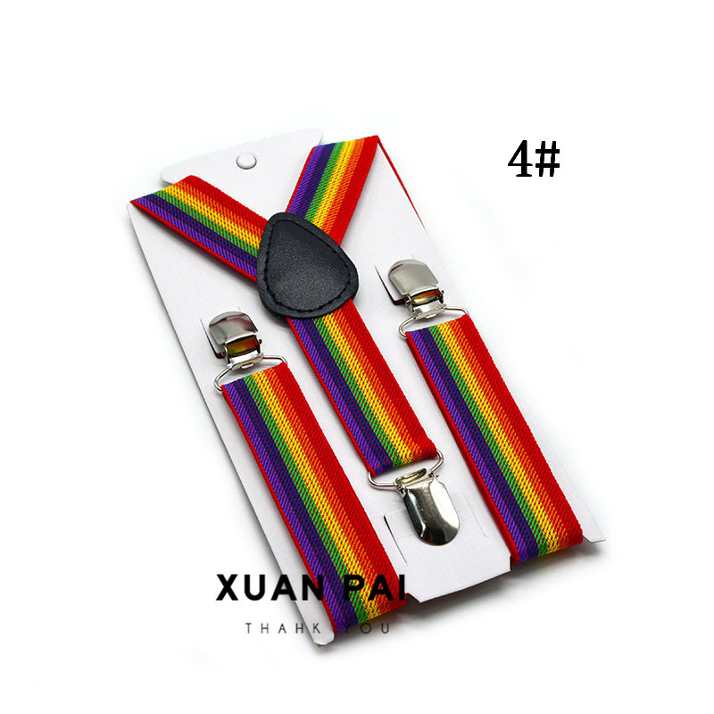 Picture of Children's 2.5cm Strap Clip Vintage Striped Series Boys and Girls Universal Suspender Belt Baby Autumn and Winter Pants Clip