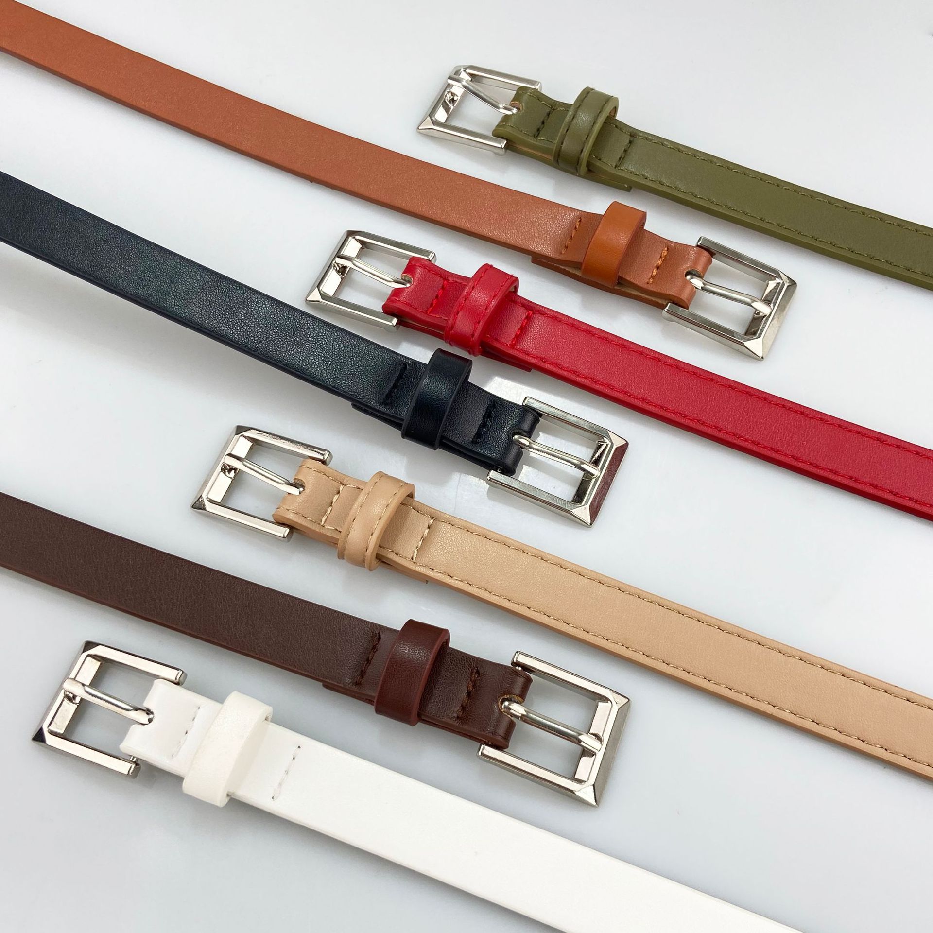 Explosions Korean version of Joker buckle alloy buckle PU belt women's jeans accessories belt manufacturers supply a generation of hair