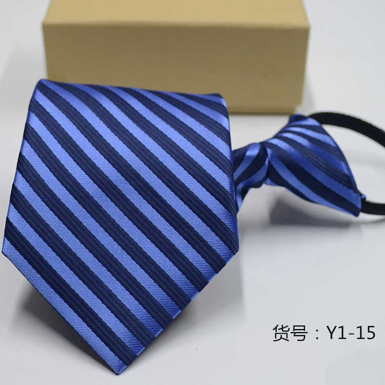 Picture of Men's Easy-To-Pull Casual Zipper Tie New Korean Style Professional Formal Wear Convenient Lazy Tie Ready for Sale