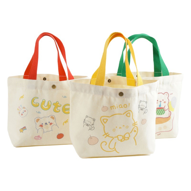 Canvas Bag Custom Wholesale Student Shoulder Canvas Bag Handheld Cotton Gift Shopping Bag Advertising Canvas Bag