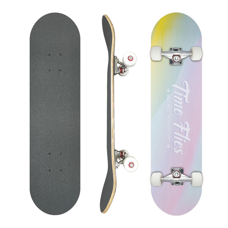 Picture of 31 inch skateboard professional adult street maple four-wheel beginner children double rocker concave skateboard