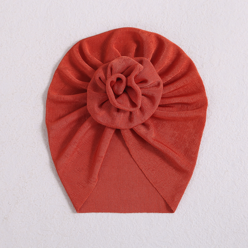 Picture of Europe and the United States hair accessories baby hat new spring and autumn baby India fetal hat three-dimensional flower children's turf hat wholesale