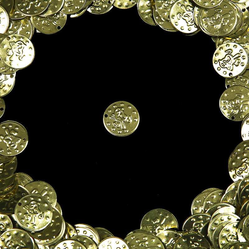 Picture of Dancer Knight Coin Head Coin Bird Coin Belly Dance Waist Chain Gold and Silver Coin Coin Metal Hanging Coin Clothing Accessories Sequins