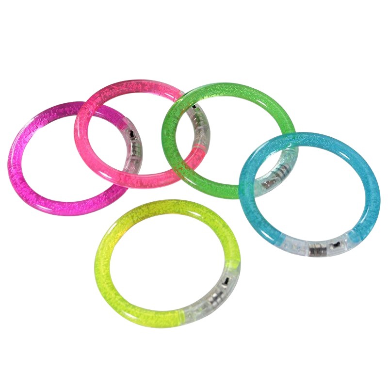 Acrylic flash bracelet electronic LED luminous bracelet bubble bracelet stall hot selling luminous toys wholesale