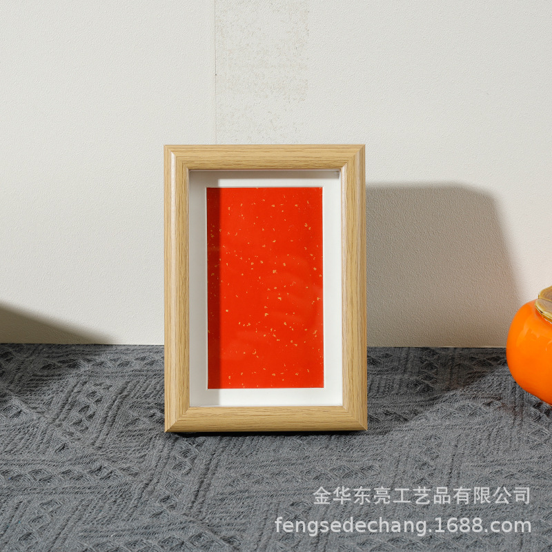 Picture of Factory wholesale calligraphy blank photo frame new Chinese long framed Chinese painting calligraphy frame puzzle wall hanging photo frame