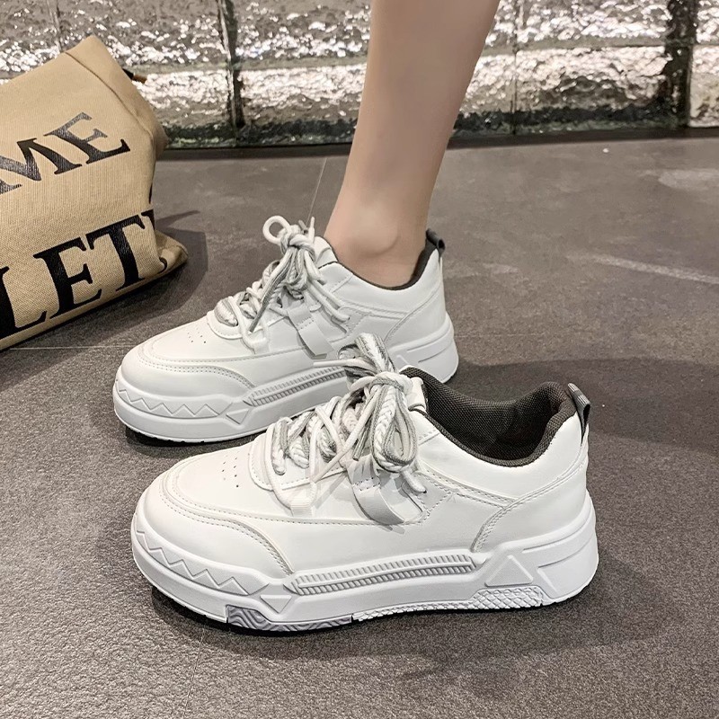 Popular Korean thick-soled national tide board shoes women's shoes 2025 spring and autumn new lightweight and versatile casual shoes sports white shoes