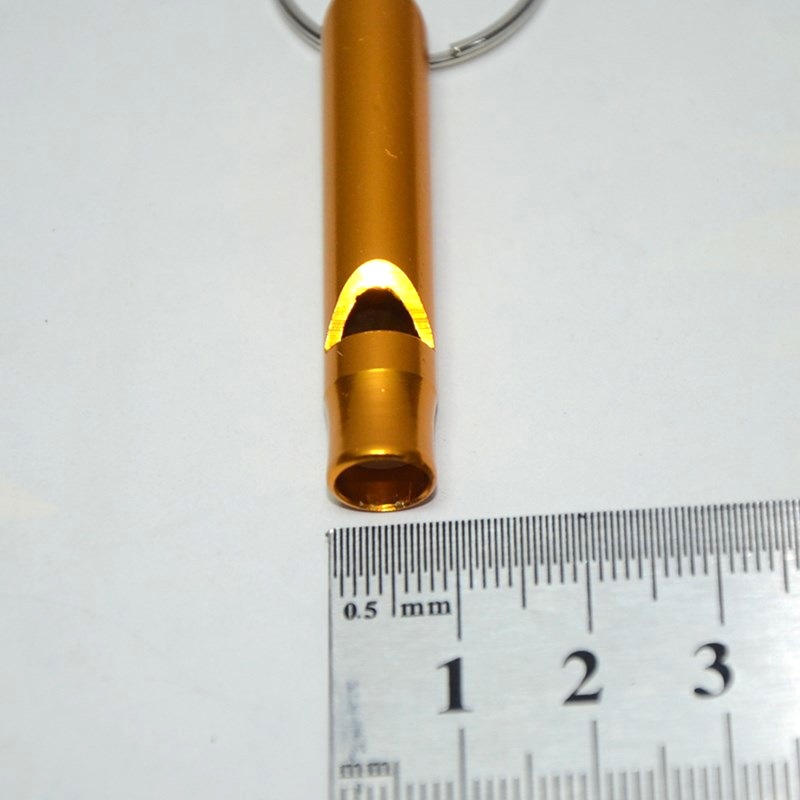 Picture of Small Aluminum Alloy Whistle Lifesaving Whistle Referee Training Whistle Outdoor Portable Aluminum Alloy Whistle