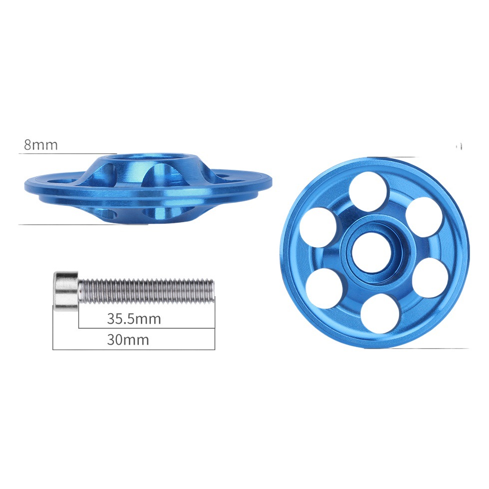 Aluminum Alloy Bowl Set Top Cover Bicycle Wrist Set Colorful Upper Cover Front Fork Upper Head Tube Cover Flower-shaped Hollow Top Cover