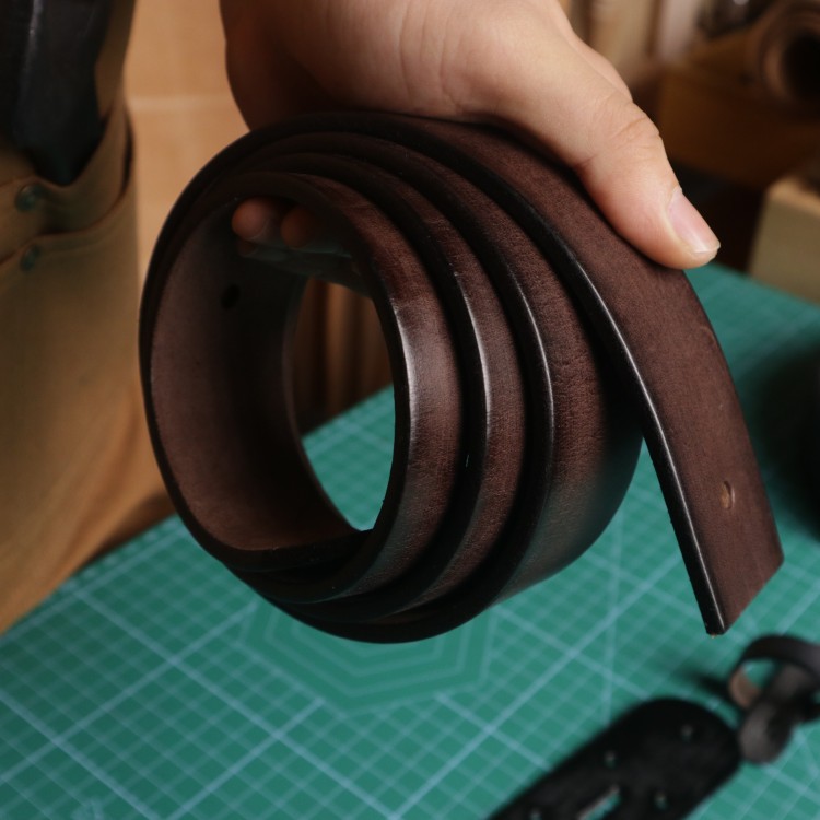 [4.5MM thickened] polished first layer cowhide Belt strip without buckle handmade belt vegetable tanned men's belt DIY
