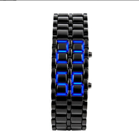 Picture of Foreign Trade Cross-Border Popular Led Lava Watch Binary Led Student Couple Watch Led Digital Watch Chain Hand